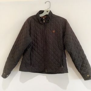Ariat Deep Dark Brown Quilted Multi Pocket Jacket